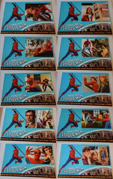 Spiderman der Spinnenmensch originales deutsches Fotobust-Set
